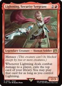 Lightning, Security Sergeant - FINAL FANTASY - Magic: The Gathering card
