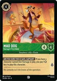 Mad Dog - Karnage's First Mate - Reign of Jafar - Disney Lorcana card