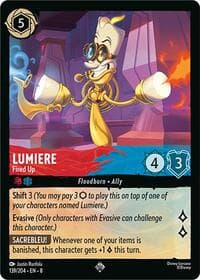 Lumiere - Fired Up - Reign of Jafar - Disney Lorcana card