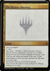 The Mystery Raceway - Un-Known Event Playtest Cards - Magic: The Gathering card