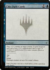 Chic (Split Card) - Un-Known Event Playtest Cards - Magic: The Gathering card