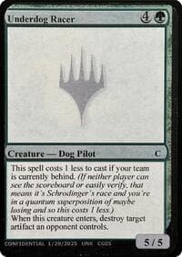 Underdog Racer - Un-Known Event Playtest Cards - Magic: The Gathering card