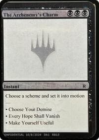 The Archenemy's Charm - Un-Known Event Playtest Cards - Magic: The Gathering card