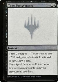 Team Perseverance - Un-Known Event Playtest Cards - Magic: The Gathering card