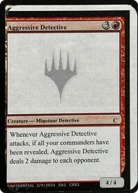 Aggressive Detective - Un-Known Event Playtest Cards - Magic: The Gathering card