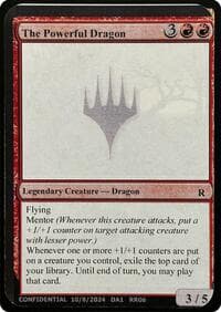 The Powerful Dragon - Un-Known Event Playtest Cards - Magic: The Gathering card