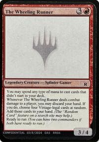 The Wheeling Runner - Un-Known Event Playtest Cards - Magic: The Gathering card