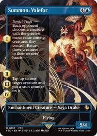 Summon: Valefor (Borderless) - Commander: FINAL FANTASY - Magic: The Gathering card