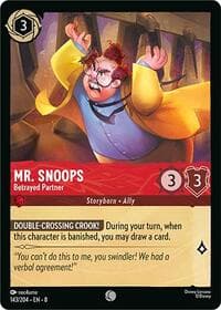 Mr. Snoops - Betrayed Partner - Reign of Jafar - Disney Lorcana card