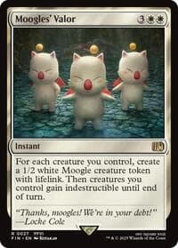 Moogles' Valor - FINAL FANTASY - Magic: The Gathering card