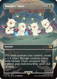 Moogles' Valor (Borderless) - FINAL FANTASY - Magic: The Gathering card