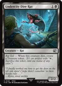 Undercity Dire Rat - FINAL FANTASY - Magic: The Gathering card