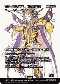 The Emperor, Hell Tyrant - Yawgmoth, Thran Physician (Showcase) - FINAL FANTASY: Through the Ages - Magic: The Gathering card