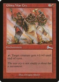 Ghitu War Cry - Urza's Legacy - Magic: The Gathering card