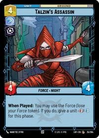Talzin's Assassin - Legends of the Force - Star Wars: Unlimited card