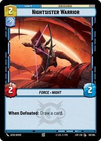 Nightsister Warrior - Legends of the Force - Star Wars: Unlimited card