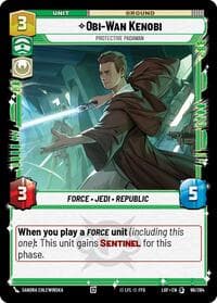 Obi-Wan Kenobi - Protective Padawan - Legends of the Force - Star Wars: Unlimited card