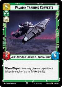 Paladin Training Corvette - Legends of the Force - Star Wars: Unlimited card