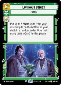 Luminous Beings - Legends of the Force - Star Wars: Unlimited card