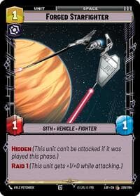 Forged Starfighter - Legends of the Force - Star Wars: Unlimited card