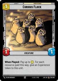 Curious Flock - Legends of the Force - Star Wars: Unlimited card