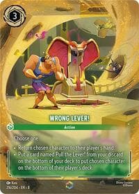 Wrong Lever! (Enchanted) - Reign of Jafar - Disney Lorcana card