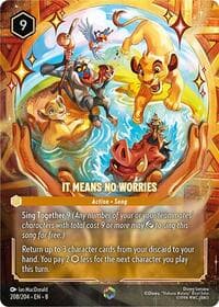 It Means No Worries (Enchanted) - Reign of Jafar - Disney Lorcana card