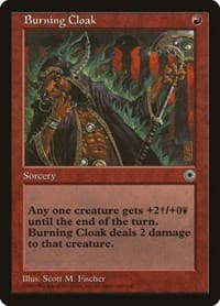 Burning Cloak - Portal - Magic: The Gathering card