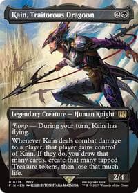 Kain, Traitorous Dragoon (Borderless) - FINAL FANTASY - Magic: The Gathering card