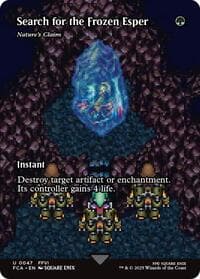 Search for the Frozen Esper - Nature's Claim (Showcase) - FINAL FANTASY: Through the Ages - Magic: The Gathering card