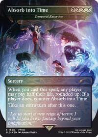 Absorb into Time - Temporal Extortion (Rainbow Foil) - Secret Lair Drop Series - Magic: The Gathering card