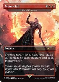 Meteorfall - Star of Extinction - Secret Lair Drop Series - Magic: The Gathering card