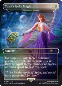 Yuna's Holy Magic - Prismatic Ending (Rainbow Foil) - Secret Lair Drop Series - Magic: The Gathering card