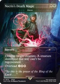 Noctis's Death Magic - Damn (Rainbow Foil) - Secret Lair Drop Series - Magic: The Gathering card