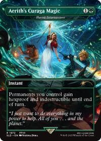 Aerith's Curaga Magic - Heroic Intervention - Secret Lair Drop Series - Magic: The Gathering card