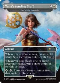 Yuna's Sending Staff - Staff of the Storyteller - Secret Lair Drop Series - Magic: The Gathering card
