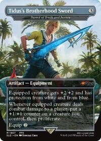 Tidus's Brotherhood Sword - Sword of Truth and Justice - Secret Lair Drop Series - Magic: The Gathering card
