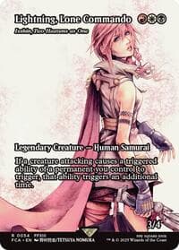 Lightning, Lone Commando - Isshin, Two Heavens as One (Showcase) - FINAL FANTASY: Through the Ages - Magic: The Gathering card