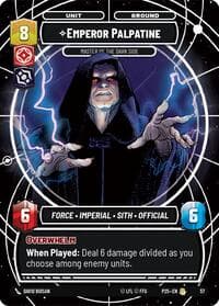 Emperor Palpatine - Master of the Dark Side - Organized Play Promos - Star Wars: Unlimited card