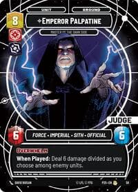 Emperor Palpatine - Master of the Dark Side - Judge Promos - Star Wars: Unlimited card