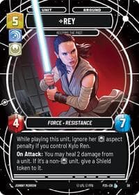 Rey - Keeping the Past - Organized Play Promos - Star Wars: Unlimited card