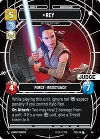 Rey - Keeping the Past - Judge Promos - Star Wars: Unlimited card
