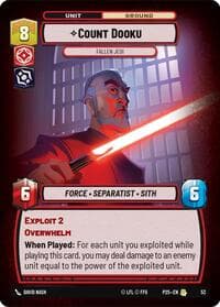 Count Dooku - Fallen Jedi - Organized Play Promos - Star Wars: Unlimited card