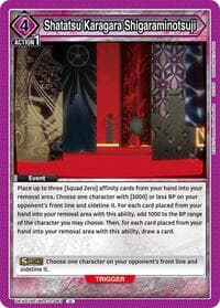 Shatatsu Karagara Shigaraminotsuji - UEX01BT: BLEACH: Thousand-Year Blood War Vol.2 - Union Arena card
