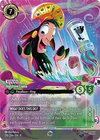 Kuzco - Impulsive Llama (Enchanted) - Reign of Jafar - Disney Lorcana card
