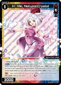 H - Mic, Natural Crystal - Legendary DIVA - WIXOSS card