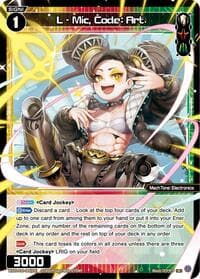 L - Mic, Code: Art - Legendary DIVA - WIXOSS card