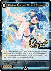 Milulun//Fesonne, Element Queen (SRP) - Legendary DIVA - WIXOSS card