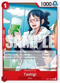 Tashigi - A Fist of Divine Speed - One Piece Card Game card