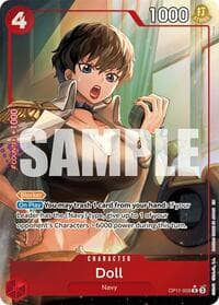Doll (Alternate Art) - A Fist of Divine Speed - One Piece Card Game card